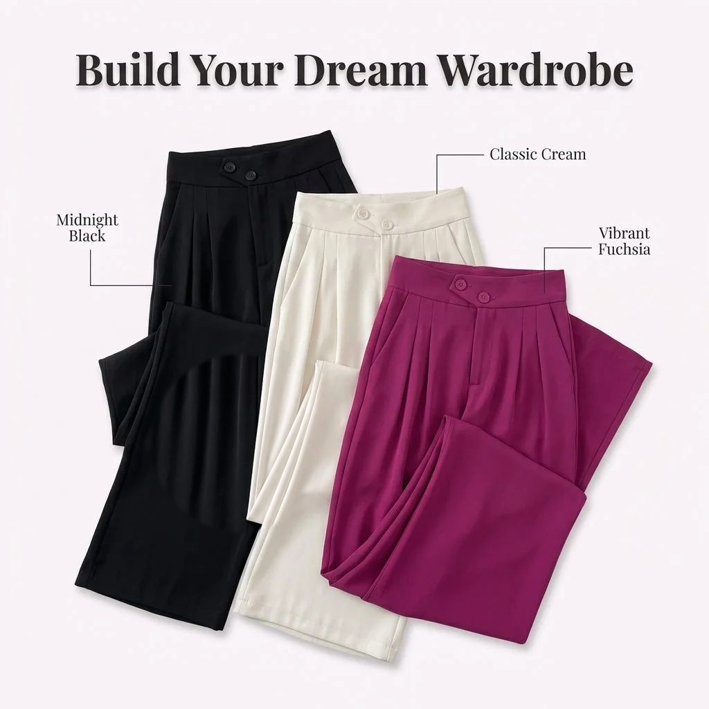 Pantalon Large - Flatte Instantanément Votre Silhouette