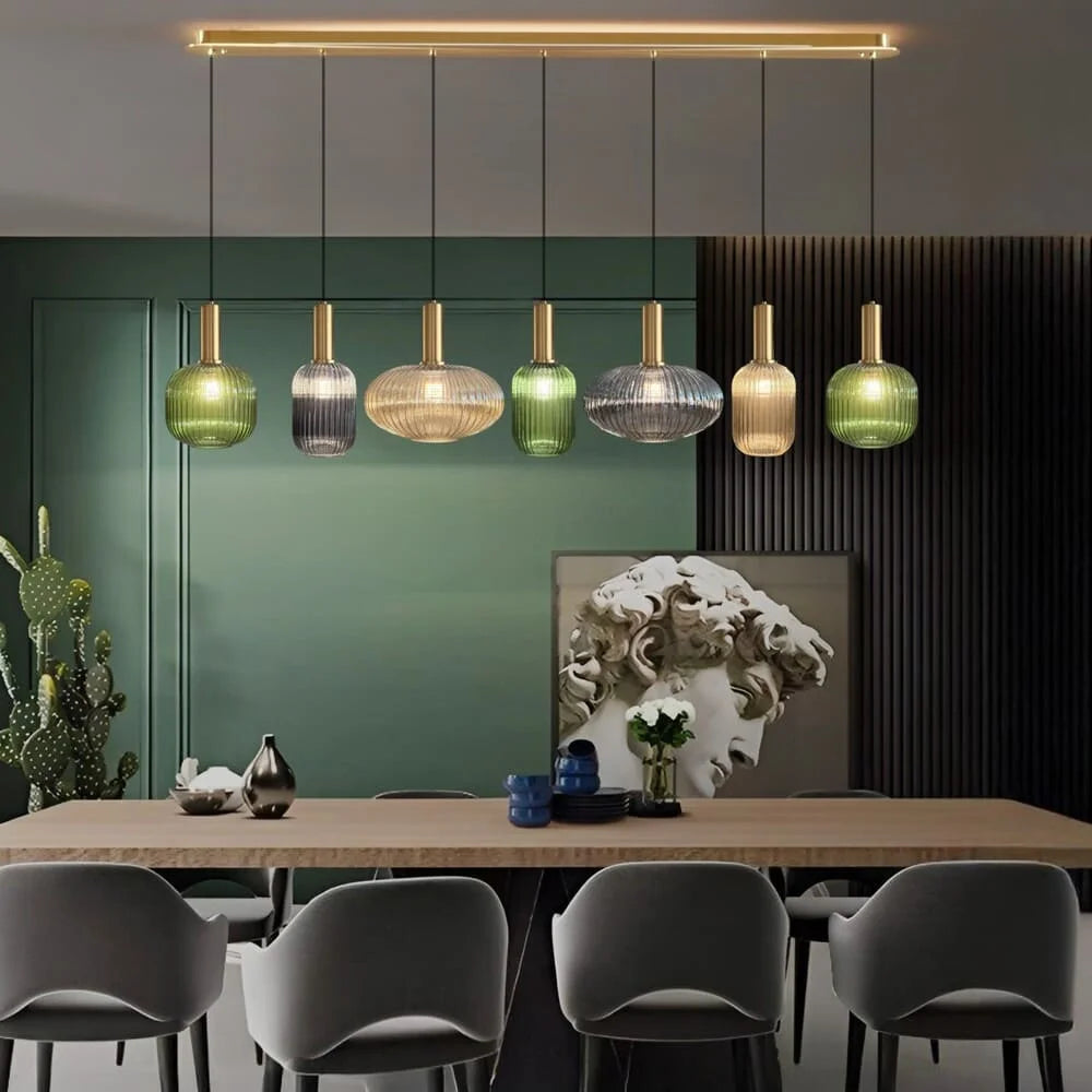 Lampada a Sospensione Chic in Vetro Vintage — foto 2