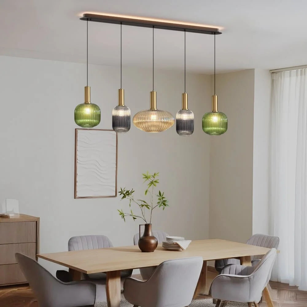 Lampada a Sospensione Chic in Vetro Vintage — foto 5