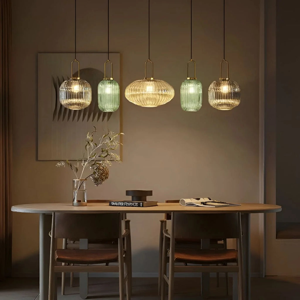 Lampada a Sospensione Chic in Vetro Vintage — foto 7
