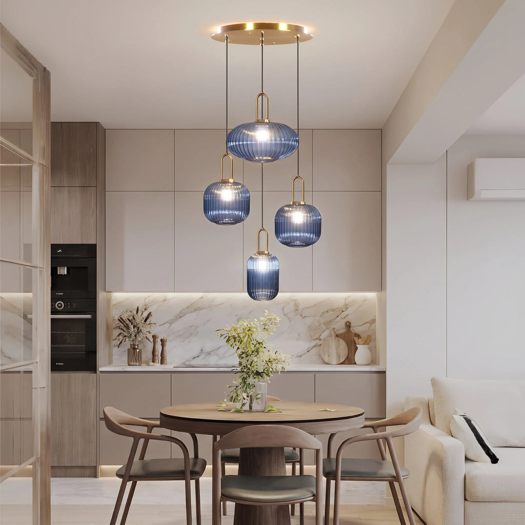 Lampada a Sospensione Chic in Vetro Vintage — foto 13