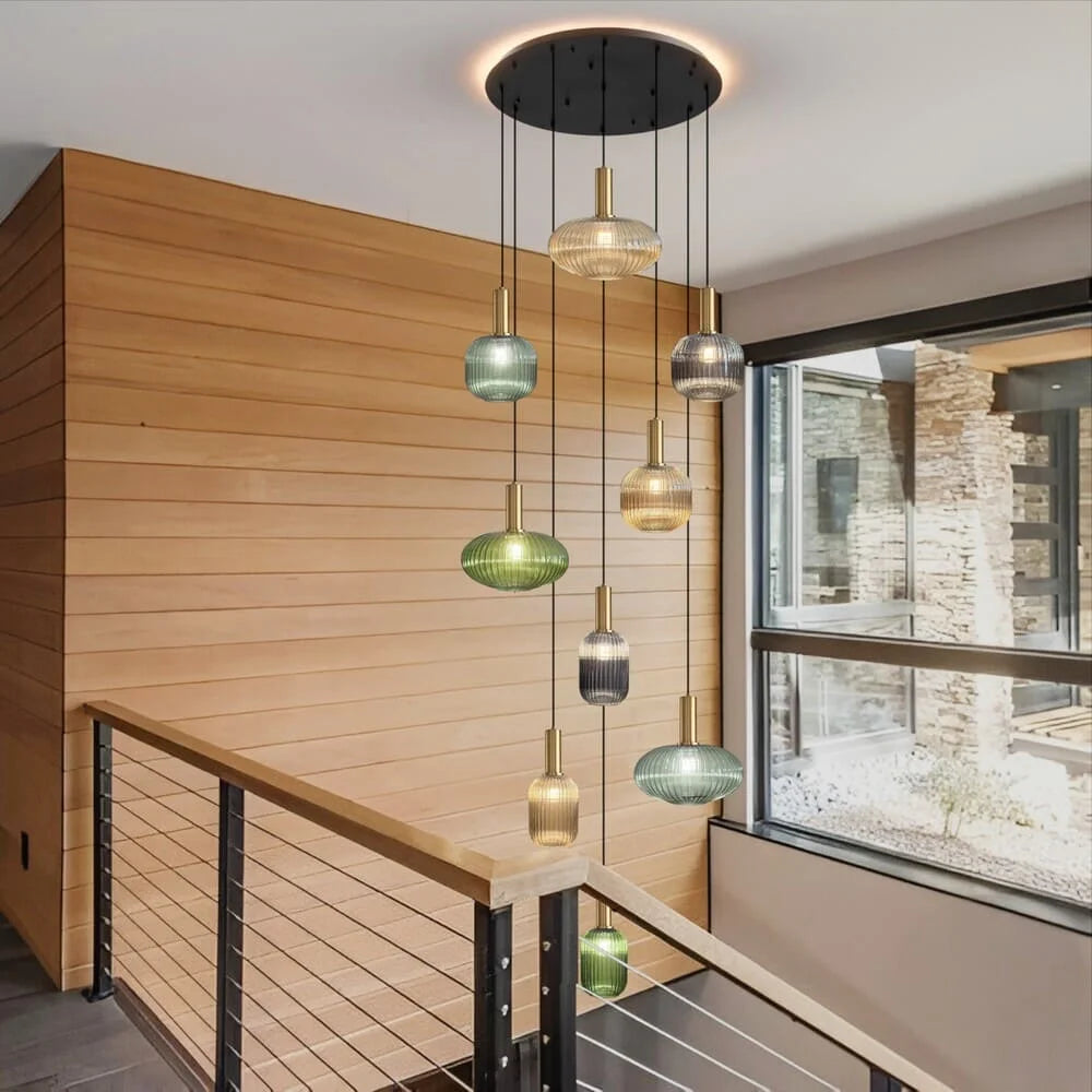 Lampada a Sospensione Chic in Vetro Vintage — foto 16