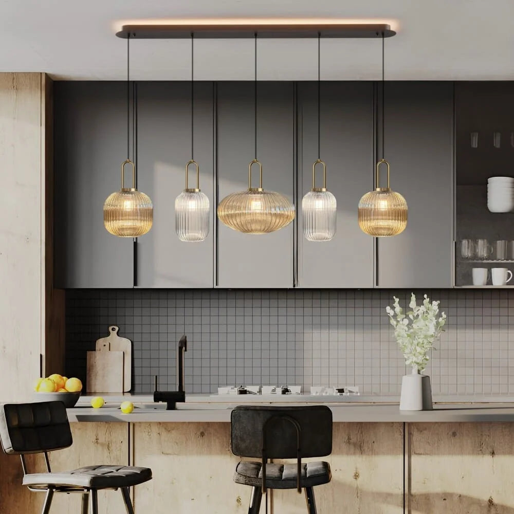 Lampada a Sospensione Chic in Vetro Vintage — foto 17