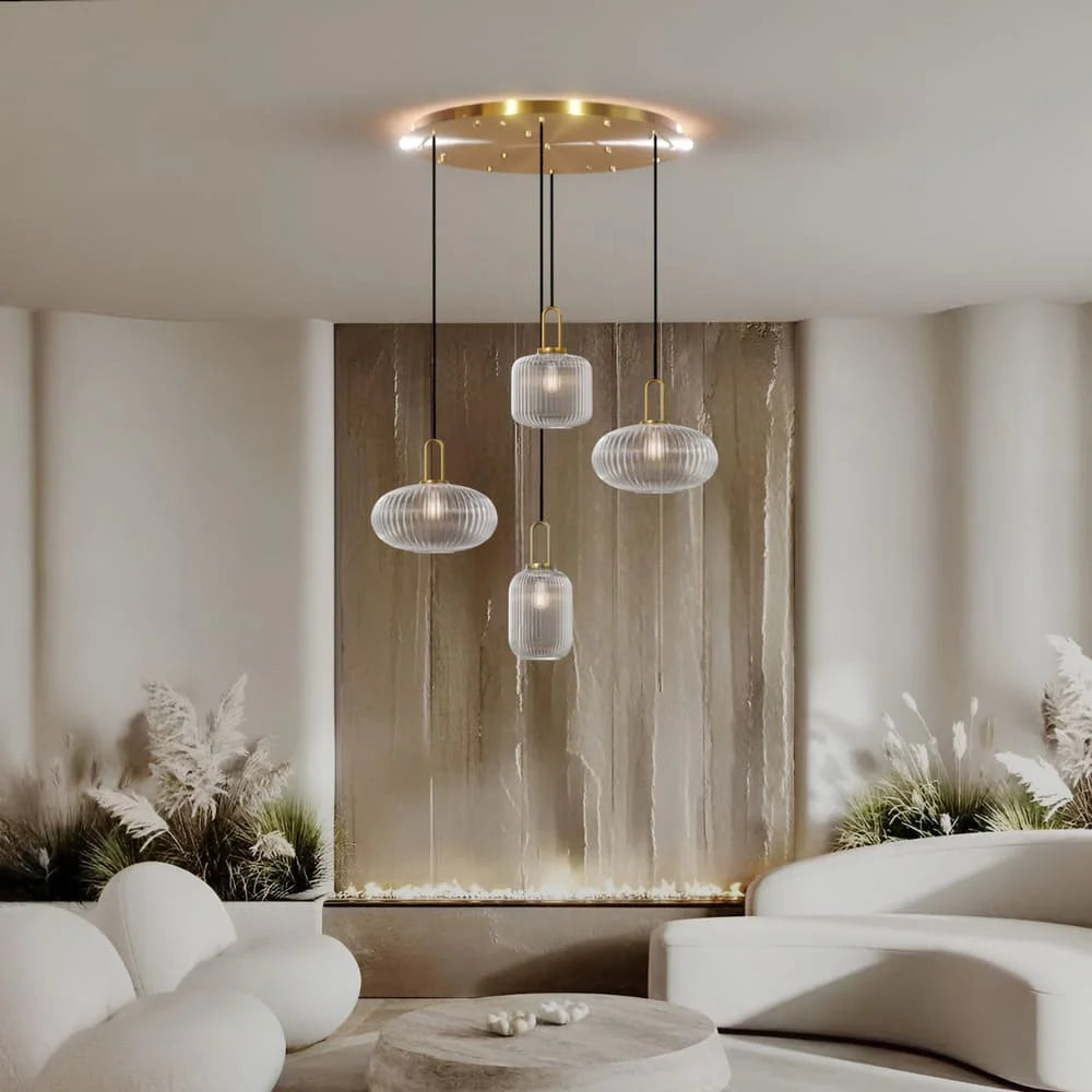 Lampada a Sospensione Chic in Vetro Vintage — foto 21
