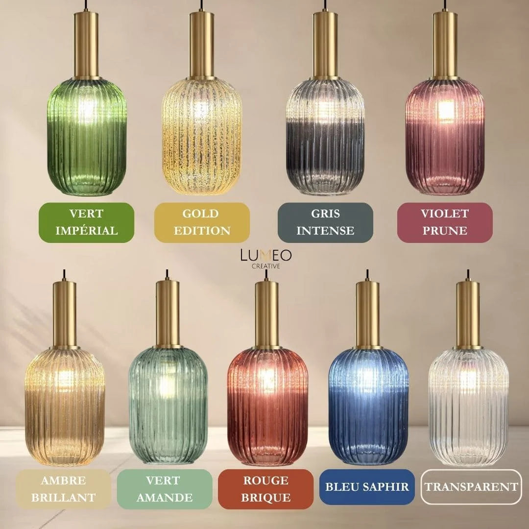 Lampada a Sospensione Chic in Vetro Vintage — foto 25